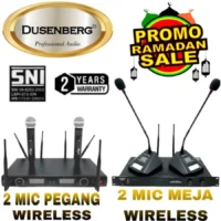 2 Mic Meja Wireless DUSENBERG , 2 Mic Handheld Wireless DUSENBERG, SNI