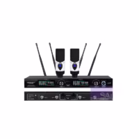 KREZT KRU-7030C Microphone Wireless Condensor White (2 Mic)