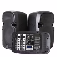 Baretone BT-AM400P Speaker Portable PA System 10 Inch 2 Way 400 Watt