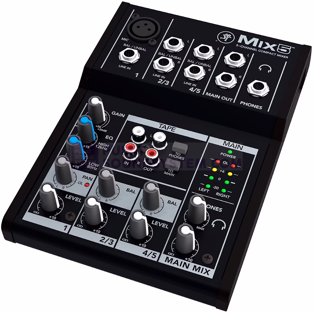 Mackie Mix5 Mixer Analog 5 Channel
