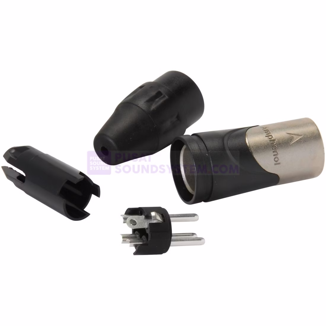 Amphenol AX3M Jack Konektor Canon XLR Male Kaki 3 / 3 Pin - Image 2