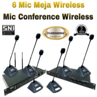 6 Mic Meja Conference Wireless DUSENBERG Garansi 2 Tahun SNI