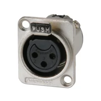 Amphenol AC3 FDZ Konektor Chassis Socket XLR Female 3 Pin / Kaki 3