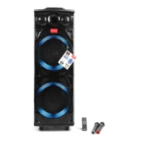 Asatron Hurricane Speaker Meeting Portable Wireless 2×12 Inch 2 Way 120 Watt