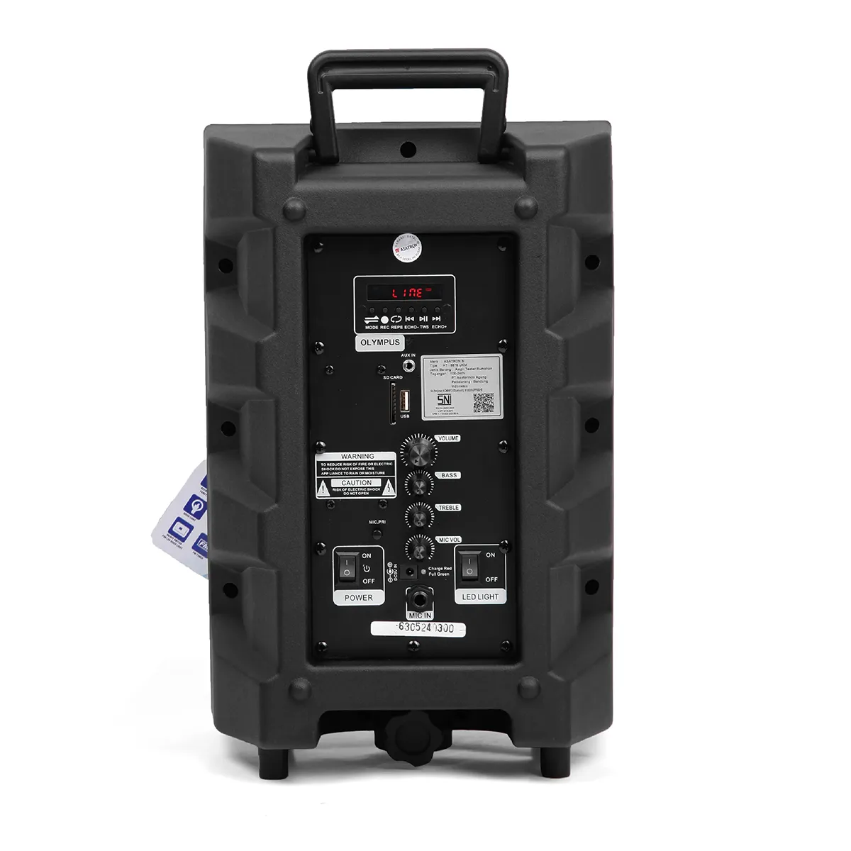 Asatron Olympus Speaker Meeting Portable Wireless 8 Inch 2 Way 15 Watt - Image 3