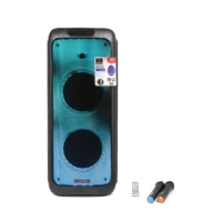Asatron Superstar Speaker Meeting Portable Wireless 2×10 Inch 2 Way 100 Watt