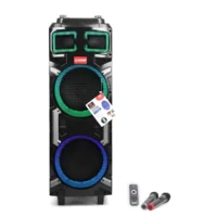 Asatron Ultimate Speaker Meeting Portable Wireless 2×10 Inch 2 Way 80 Watt