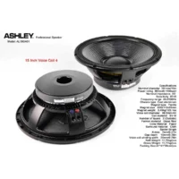Ashley AL15G401 Speaker Woofer 15 Inch 8 Ohm 1800 Watt