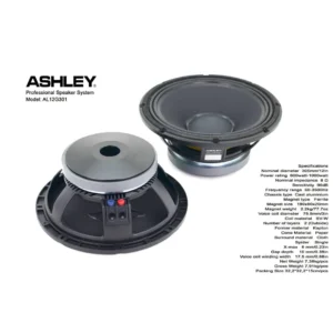Ashley Al12G301 Speaker Mid Bass 12 inch 8 Ohm 1000 Watt