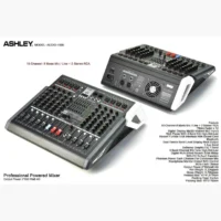 Ashley Audio-1000 Mixer Audio Analog 10 Channel (Bluetooth, USB, EQ, Efek)