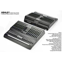 Ashley King 16 Note Mixer Audio Analog 16 Channel (Bluetooth, USB Audio Interface, USB MP3 Player, Efek, EQ, Phantom)