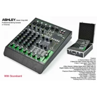 Ashley King 4SM Mixer Audio Analog 4 Channel (Bluetooth, USB Audio Interface, USB MP3 Player, Efek, EQ, Phantom)