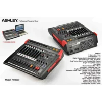 Ashley NR8000 Power Mixer Analog 8 Channel