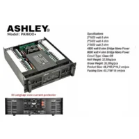 Ashley PA1600+ Power Amplifier 2 Channel Class GB 1600 Watt