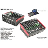 Ashley PRX-7000S Power Mixer 7 Channel 4 Output 300 Watt (Bluetooth, USB, Efek EQ)