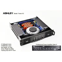 Ashley Turbo-412 Power Amplifier 4 Channel Class H 1200 Watt