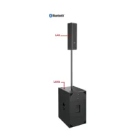 Audiocenter L43+L83S Speaker Portable Column PA System 2×12 Inch 3 Way 2500 Watt