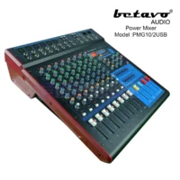 BETAVO PMG 10/2 USB Power Mixer 10 Channel 600 Watt (USB, Efek, EQ)