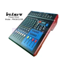 BETAVO PMG 8/2 USB Power Mixer 8 Channel 400 Watt (USB, Efek, EQ)