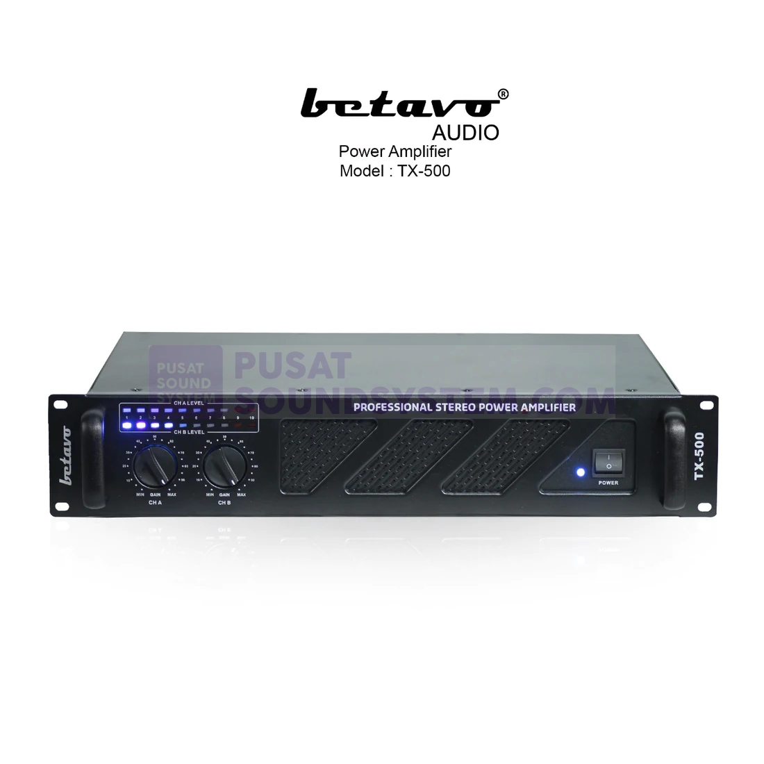 BETAVO TX-500 Power Amplifier 2 Channel 150 Watt