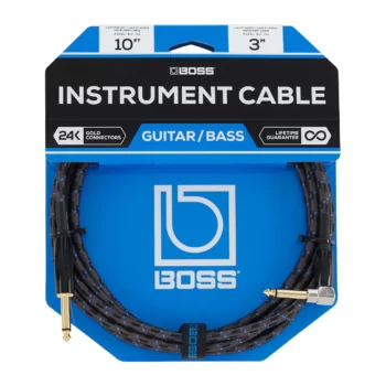 BOSS BIC-10A Straight to Right Angle Instrument Cable &#8211...