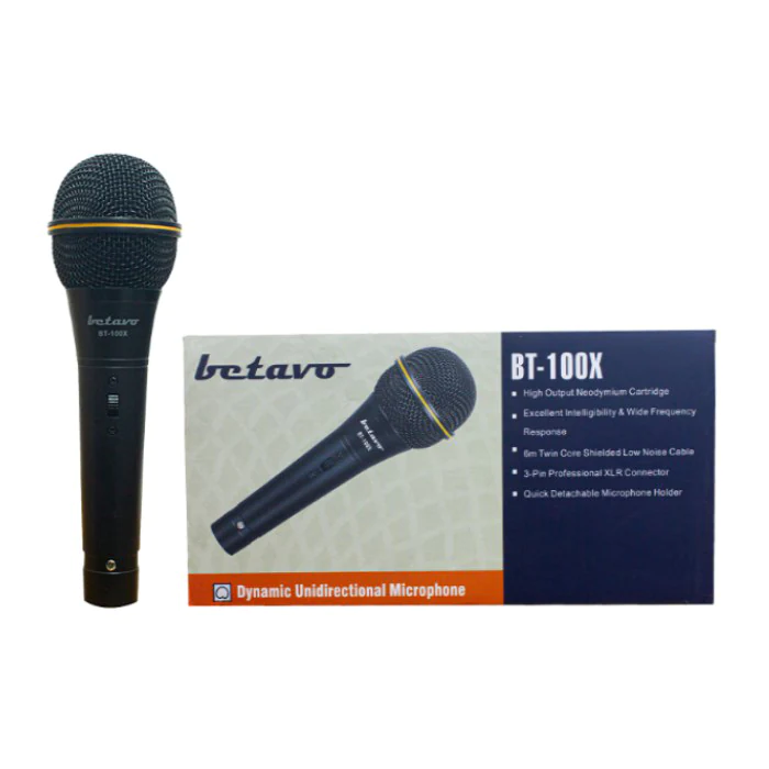 Betavo BT-100X Mic Kabel Pegang Handheld Dynamic Cardioid