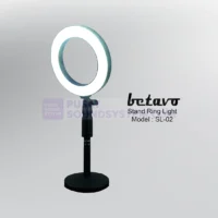 Betavo SHP-002 Stand Mic Boom Lantai Tripod Kaki 3 Telescopic Cabang 3 Holder (Pop Filter, Shockmount, Phone Holder)