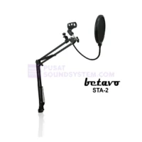 Betavo STA-2 Stand Mic Meja Robot Boom Arm Untuk Studio Recording (Pop Filter)