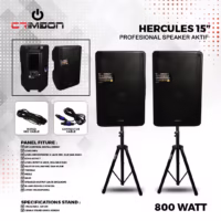 Crimson Hercules Speaker Aktif Bi-Amp 15 Inch 2 Way 1000 Watt