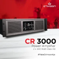 Crimson CR 3000 Power Amplifier 2 Channel Class AB 300 Watt