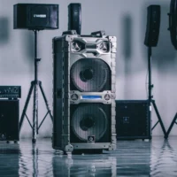Crimson Sound CRX 215 E W Speaker Meeting Portable Wireless 2×15 Inch 2 Way 700 Watt