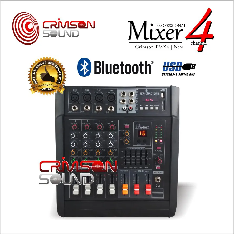 Crimson Sound PMX4 Mixer Analog 4 Channel - Image 2