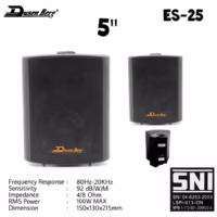 DUSENBERG ES25 Speaker Dinding Pasif 5 Inch 2 Way 8 Ohm 200 Watt