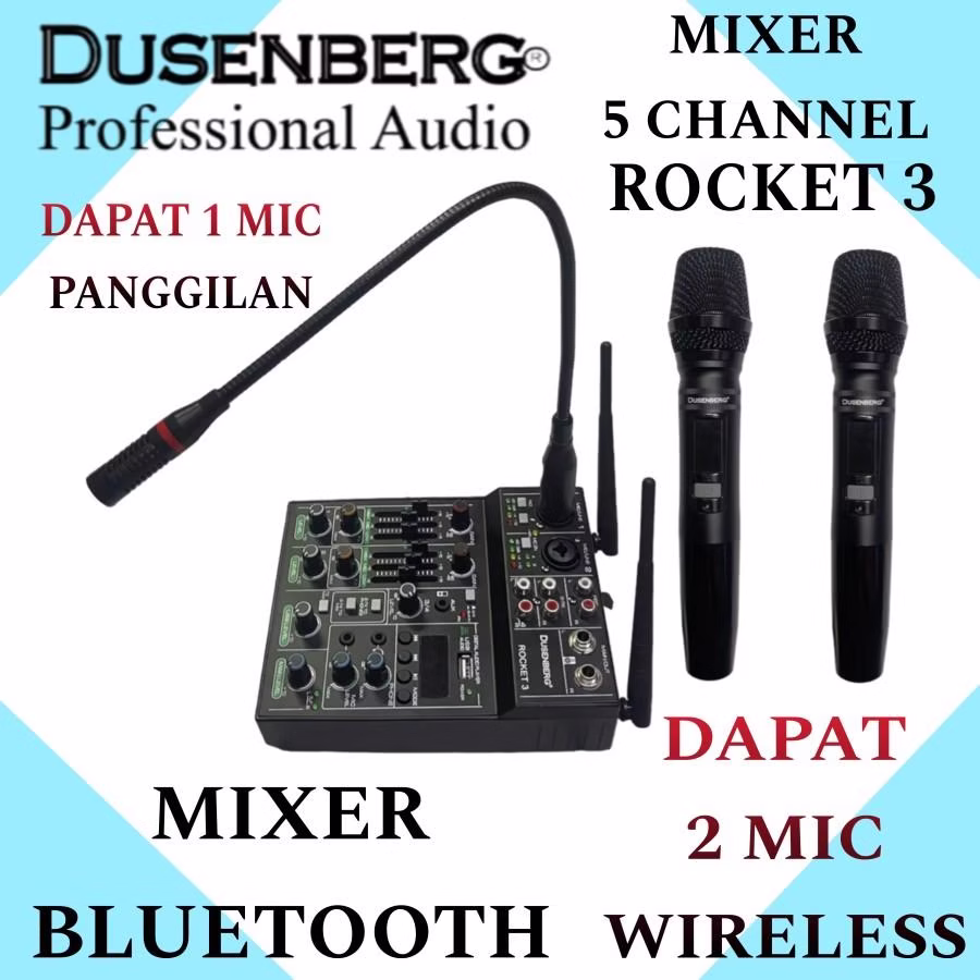 DUSENBERG Rocket 3 Mixer Analog Wireless 5 Channel
