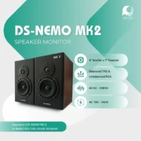 Dolphin Sound DS-NEMO MK 2 Speaker Monitor Studio Recording Aktif 4 Inch 2 Way 35 Watt