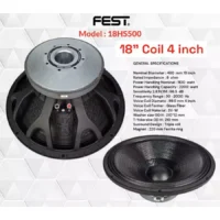 FEST 18 HS 500 Speaker Woofer 18 Inch 8 Ohm 2200 Watt