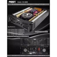 FEST FA 5000 Power Amplifier 2 Channel Class GB 2500 Watt