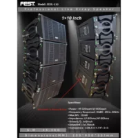 FEST HDL-110 Speaker Line Array Pasif 10 Inch 2 Way 8 Ohm 920 Watt