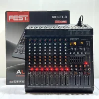 FEST VIOLET-8 Mixer Audio Analog 8 Channel (Bluetooth, USB, MP3 Player, Efek, EQ, Phantom)