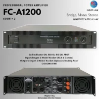 Professional Power Amplifier Firstclass Fc a1200 | Power Amplifier Fca 1200