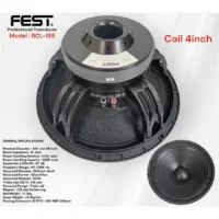 Fest BCL-188 Speaker Woofer 18 Inch 8 Ohm 2200 Watt