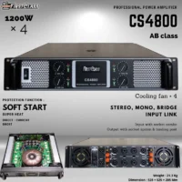 Firstclass CS 4800 Power Amplifier 4 Channel Class AB 1200 Watt