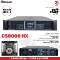 Firstclass CS 8000HX Power Amplifier 2 Channel Class H 1800 Watt