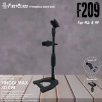 Firstclass F209 Stand Mic Meja Cabang 2 Holder Telescopic (Phone Holder)