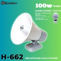 Firstclass H 662 Megaphone Pegang Handheld 100 Watt (Sirene, MP3, Bluetooth, USB, SD Card)