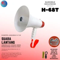 Firstclass H 68T Megaphone Pegang Handheld 50 Watt (Sirene, MP3, Bluetooth, USB, Rechargeable)