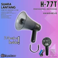 Firstclass H 77T Megaphone Pegang Handheld (Sirene, Bluetooth, USB, MP3, Rechargeable)