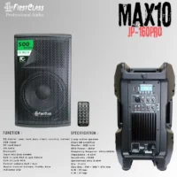 Firstclass MAX 10PA Speaker Aktif 10 Inch 2 Way 250 Watt (Bluetooth, USB, SD Card)