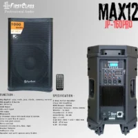Firstclass Max 12 Speaker Aktif 12 Inch 2 Way 1000 Watt (Bluetooth, USB, SD Card, EQ)