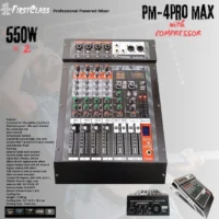 Firstclass PM 4 PRO Max Power Amplifier 4 Channel 550 Watt (Bluetooth, USB, Efek EQ)